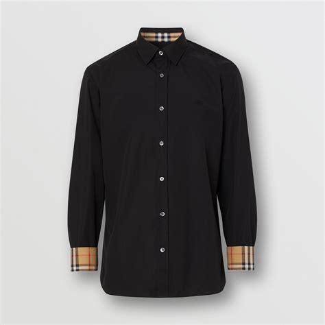 burberry stretch poplin shirt|burberry poplin shirt.